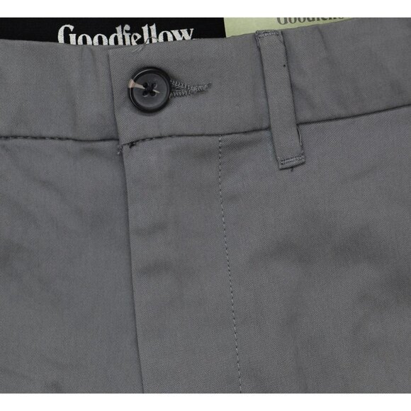 NWT Goodfellow & Co Slim Fit Tech Chino Pants 87607100 Thundering Gray 30x32 - Picture 7 of 9